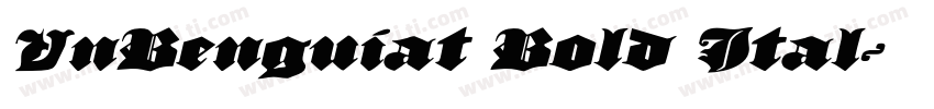 VnBenguiat Bold Ital字体转换